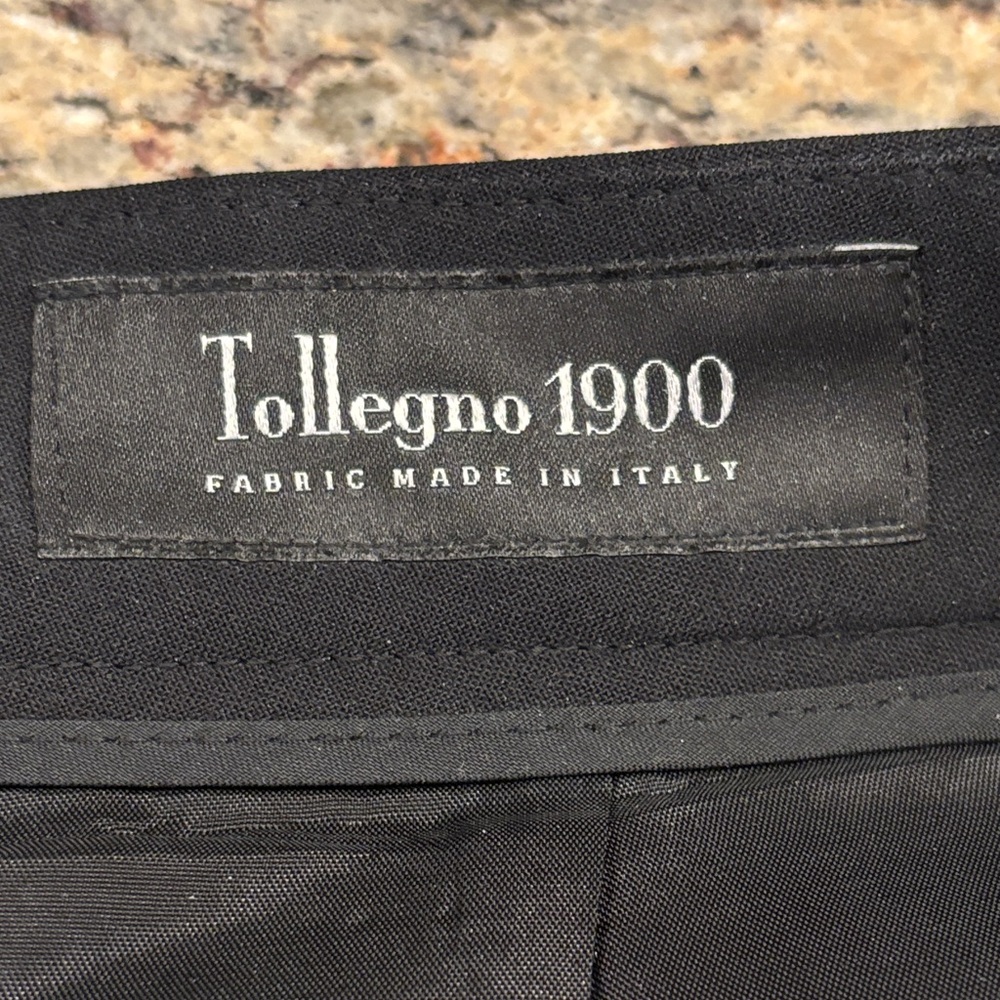 Brooks Brothers Caroline Fit Black Wool Pants | Size 4 | Tollegno 1900 - Picture 3 of 7